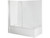 Duo II 1670 Bath Screen 1000 Corner Contour Wall 23816A-0