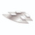 Symphony Glass Shelf Set 2 Pack Triangle 2 x 300x300mm White Brackets