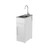 Laundry Tub Slim Door Model with Lead free Stainless Steel Gooseneck Tap Anti Drip Edge