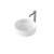 Liano II 400 Round Above Counter Basin No Taphole No Overflow White