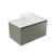 Fucina Vanity Wall 740 White E Stone Top 1 Drawer Green Slate
