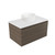 Fucina Vanity Wall 750 White E Stone Top 1 Drawer Charred Oak Organic