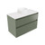 Fucina Vanity Wall 890 Motion E Stone Top 2 Drawer Green Slate