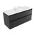 Fucina Vanity Wall 1190 Motion E Stone Top 2 Drawer Black Timberland