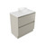 Fucina Vanity Floor 740 White E Stone Top 2 Drawer Dawn Grey
