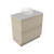 Fucina Vanity Floor 740 Moonlight E Stone Top 2 Drawer Seasoned Oak