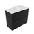Fucina Vanity Floor 890 White E Stone Top 2 Drawer Dezigna Black Timberland