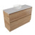 Fucina Vanity Floor 1190 Moonlight E Stone Top 2 Drawer Southern Oak Timberland