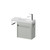 Mode Vanity 22 Console 550 1 Door Wall Right Hinged Door Pistachio Penelope Gloss Basin Brussels Panel