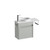 Mode Vanity 22 Benchtop 550 1 Door Wall Left Hinged Door Pistachio Carrara Benchtop Joy Basin Brussels Panel
