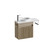 Mode Vanity 22 Benchtop 550 1 Door Wall Left Hinged Door Baroque Calacatta Benchtop Joy Basin Tasman Panel