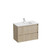 Mode Vanity 46 Console 900 2 Drawer Maxi Wall Ranfurly Oak Rubik Matte Basin Brussels Panel