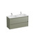 Mode Vanity 46 Console 1200 Double Bowl 2 Drawer Maxi Wall Atmoss Cleo Gloss Basin Brussels Panel
