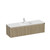 Mode Vanity 46 Console 1500 Single Bowl 2 Drawer Wall Ranfurly Oak Cleo Gloss Basin Tasman Panel