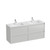 Mode Vanity 46 Console 1500 Double Bowl 4 Drawer Maxi Wall White Cleo Gloss Basin Brussels Panel