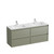 Mode Vanity 46 Console 1500 Double Bowl 4 Drawer Maxi Wall Atmoss Cleo Gloss Basin Brussels Panel