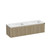 Mode Vanity 46 Console 1500 Double Bowl 2 Drawer Wall Ranfurly Oak Cleo Matte Basin Tasman Panel