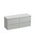 Mode Vanity 50 Benchtop 1500 Double Bowl 4 Drawer Maxi Wall Pistachio Carrara Benchtop Brussels Panel