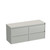 Mode Vanity 50 Benchtop 1500 Double Bowl 4 Drawer Maxi Wall Pistachio Grey Travertine Benchtop Brussels Panel