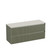 Mode Vanity 50 Benchtop 1500 Double Bowl 4 Drawer Maxi Wall Atmoss Grey Travertine Benchtop Tasman Panel