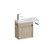 Mode Vanity 22 Console 550 1 Door Wall Left Hinged Door Ranfurly Oak Penelope Gloss Basin Brussels Panel