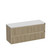 Mode Vanity 50 Benchtop 1500 Double Bowl 4 Drawer Maxi Wall Ranfurly Oak Carrara Benchtop Tasman Panel