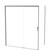Motio 2 Shower Door Set 1800x1000 2 Wall Gunmetal