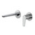 Civic Wall Mount Basin Mixer Complete Chrome