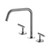 Mecca Bath/Kitchen Set Edge Spout II Chrome