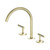 Mecca Bath/Kitchen Set Arc Spout Brushed Gold