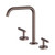 Mecca Bath/Kitchen Set Edge Spout Brushed Bronze
