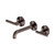 Mecca Wall Basin/Bath Set 160mm Spout Brushed Bronze