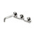Mecca Wall Basin/Bath Set 160mm Offset Spout Brushed Nickel