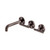 Mecca Wall Basin/Bath Set 160mm Offset Spout Brushed Bronze