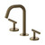 Mecca Basin Set Edge Spout Tumbled Antique Brass