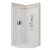 Fortiva Stravo Angle Corner Tile Wall Shower 1000 x 1000mm Brushed Gold
