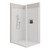 Fortiva Claro 2W Flat Wall LH Shower 1200 x 1000mm Gunmetal