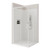 Fortiva Vello 2W Tile Wall Shower 900 x 900mm Matte Black