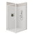Fortiva Stravo T Screen 2W Tile Wall RH Shower 1200 x 900mm Brushed Nickel