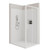Fortiva Claro T Screen 2W Tile Wall LH Shower 1200 x 1000mm Matte Black