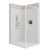 Fortiva Stravo T Screen 2W Flat Wall LH Shower 1200 x 1000mm Matte Black