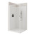 Fortiva Claro 2W Flat Wall Shower 1000 x 1000mm Brushed Gold