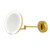 LED Magnify Mirror 210mm Gold/Brass Battery & USB