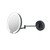 LED Magnify Mirror 210mm Black