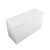 Camden Wall Hung Vanity 1200mm 2 Drawers Top And Bottom Matte White White Solid Surface Top
