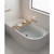 Sereno Gradi Left Hand Bath 1500mm Gloss White
