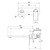 Teel Wall Basin / Bath Mixer Set SwitchMix 200mm Matte Black Lead Free