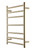 Adesso Heated Towel Warmer   Round 7 Rail 600mm Brushed Brass