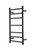 Raymor Round 805 Slim Heated Towel Warmer Black