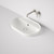 Liano II Pill Inset Basin With Tap Landing 0 Tap Hole 600mm Matte White With Overflow
